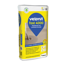 Наливной пол Weber Vetonit (Вебер Ветонит) fast 4000, универсальный, быстродействующий, 20 кг (3-80)