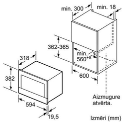 Встраиваемая микроволновая печь Bosch BFL834GC1