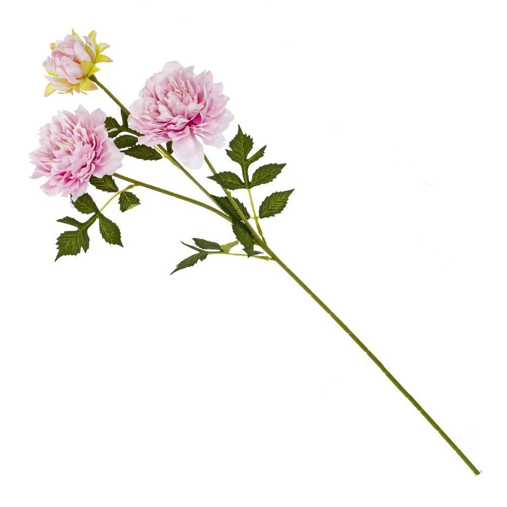 GAEM Цветок искусственный с каплями росы "Пион" , L12 W10 H66 см