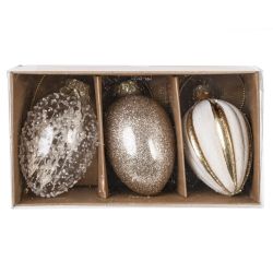 GAEM Набор из 3-х изделий декоративных подвесных "Яйцо пасхальное" (4,5*8), L13 W7,5 H5 см