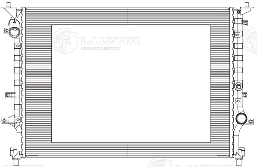 LRc 3083 -  Радиатор охлаждения для а/м FAW Bestune B70 (20-)/T55 (20-) 1.5T/2.0T