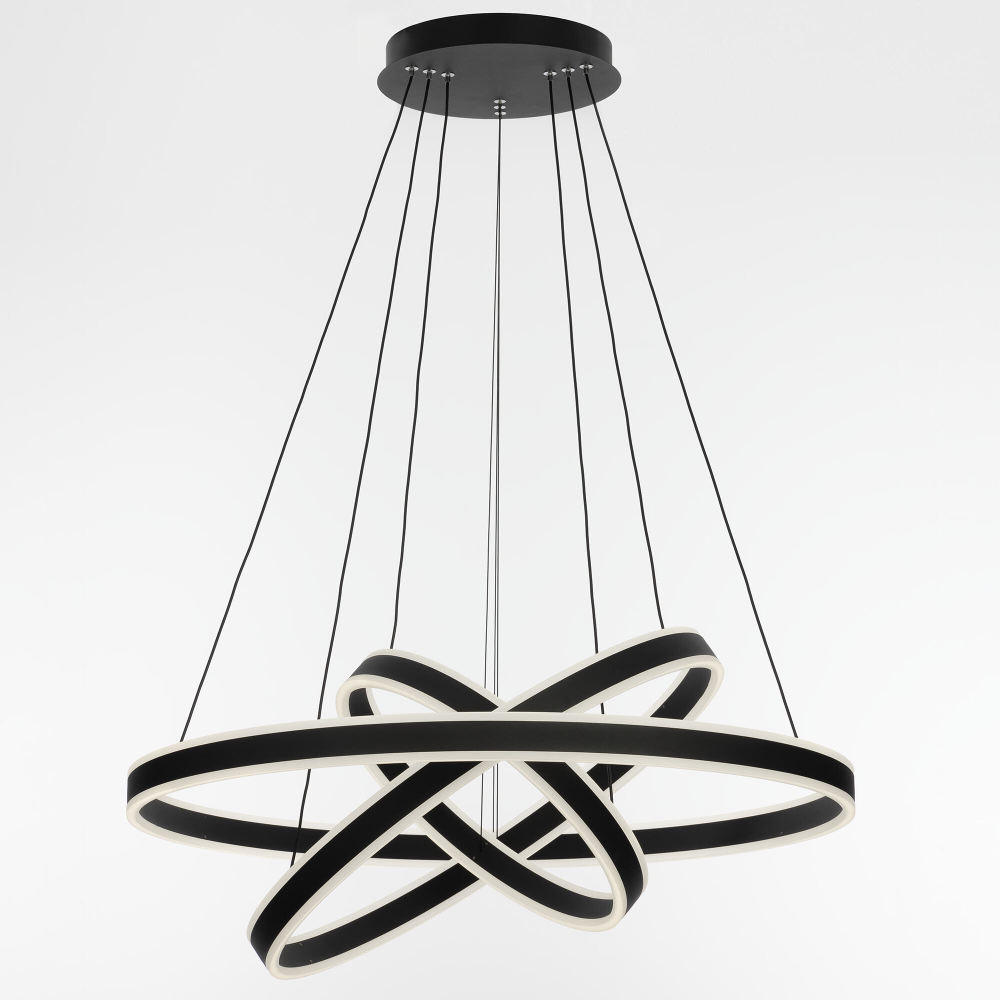 Citilux Дуэт CL719681 LED Люстра подвесная с пультом Чёрная