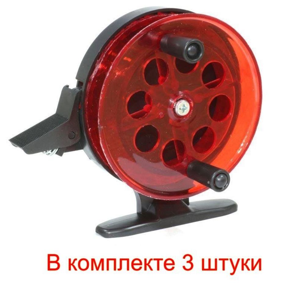 Катушка проводочная для зимней рыбалки (инерционная) Три Кита КП-75