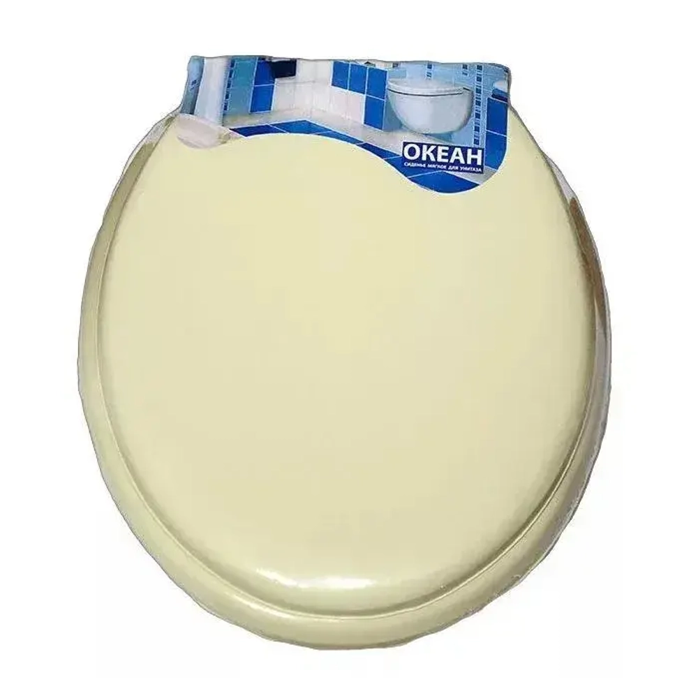 Сиденье для унитаза мягкое Океан крем. б/рис