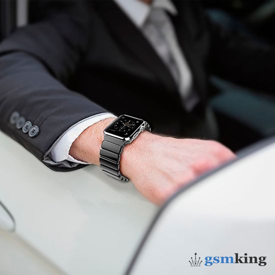 Ceramic Link Bracelet Black (Чёрный) for Apple Watch