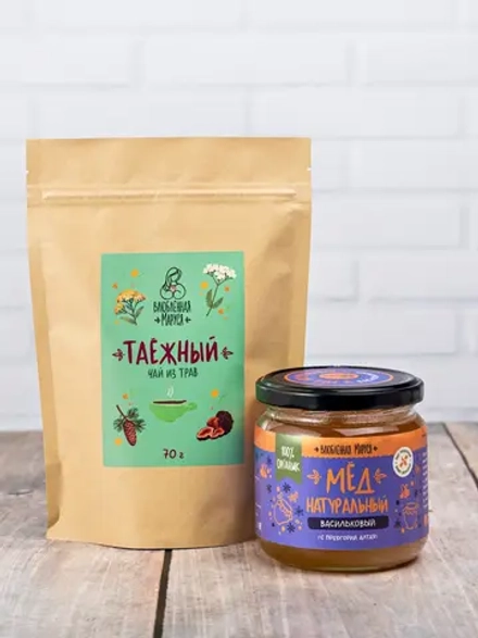 Набор чая "Таежный сбор" и мёда, №6