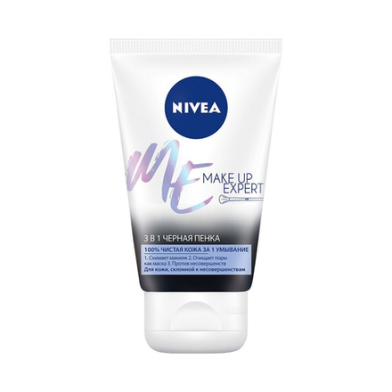 Nivea 100мл. 3в1 Черная Пенка д/умыв. д/жирной кожи, склонной к несовершенствам
