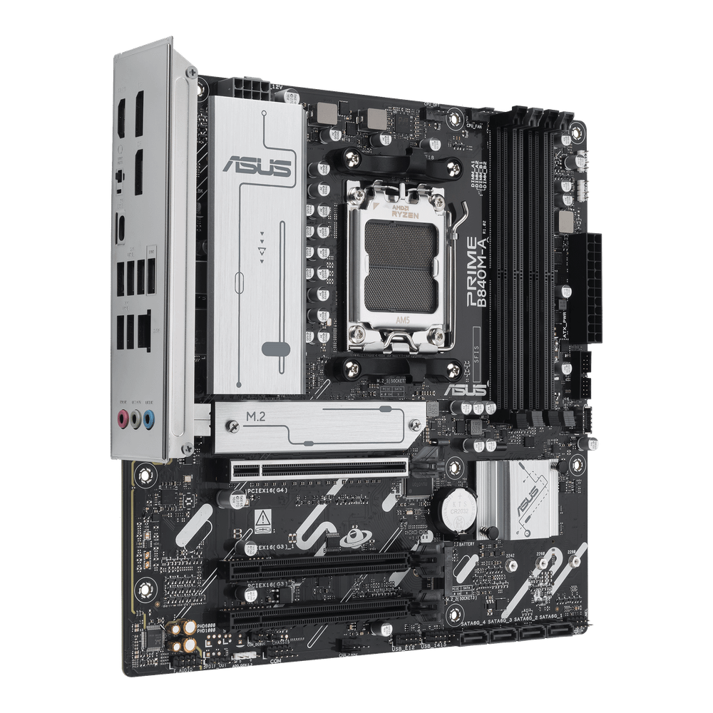 Материнская плата ASUS PRIME B840M-A-CSM AM5 4xDDR5 4xSATA 3xM.2 HDMI 2xDP mATX