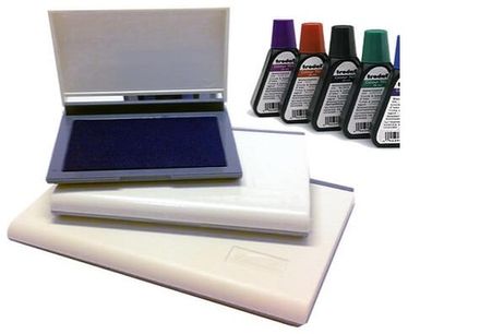 Штемпельная краска и подушки