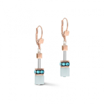 Серьги Coeur de Lion Aqua-Beige 4905/20-2010 цвет голубой, золотой