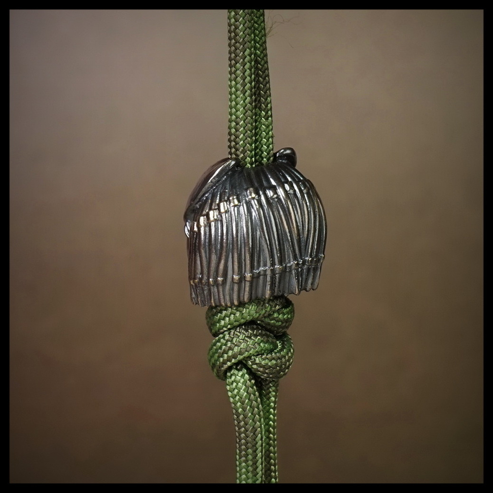 Темлячная бусина "Хищник" для ножей , латунь