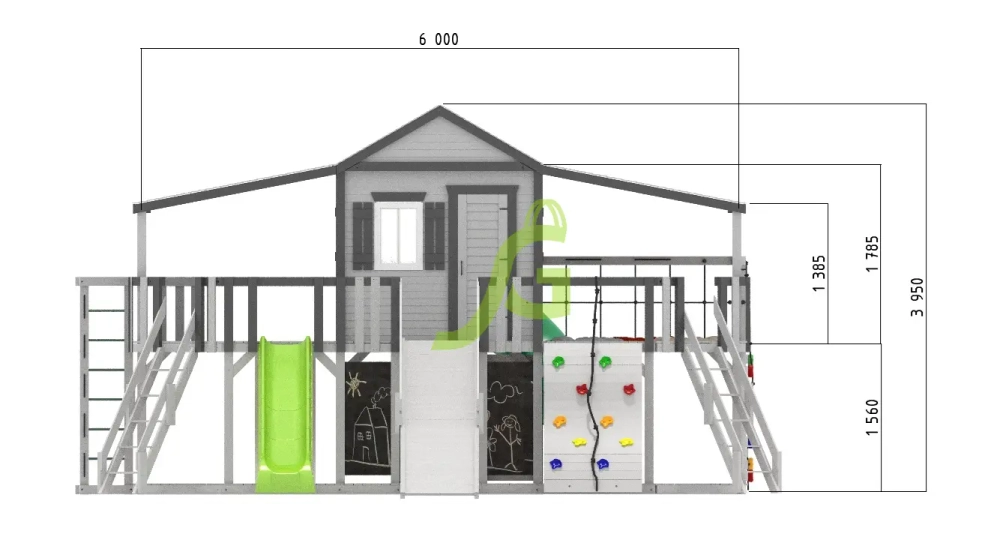 Детская площадка IgraGrad Домик D1 мод.1
