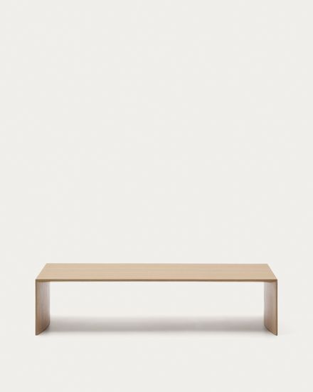 Litto Журнальный столик из шпона дуба натурального цвета 140 x 70 см