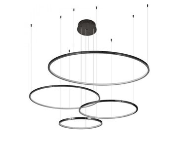 Подвесной светильник 105W 3100-4000K 15104N/S black glossy черный никель LOREN Newport