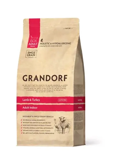 GRANDORF Turkey Adult Sterilised (Грандорф стерил) сухой корм ягненок и индейка для кошек, 8 кг