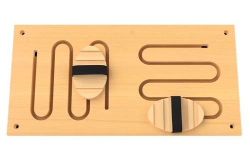 Панель-лабиринт «Рисуем ногами №5 Две волны»