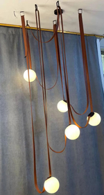 Pendant design lamp Plusminus Semispheres by Vibia (orange)