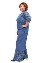 Туника комбинированная Весенний ручей