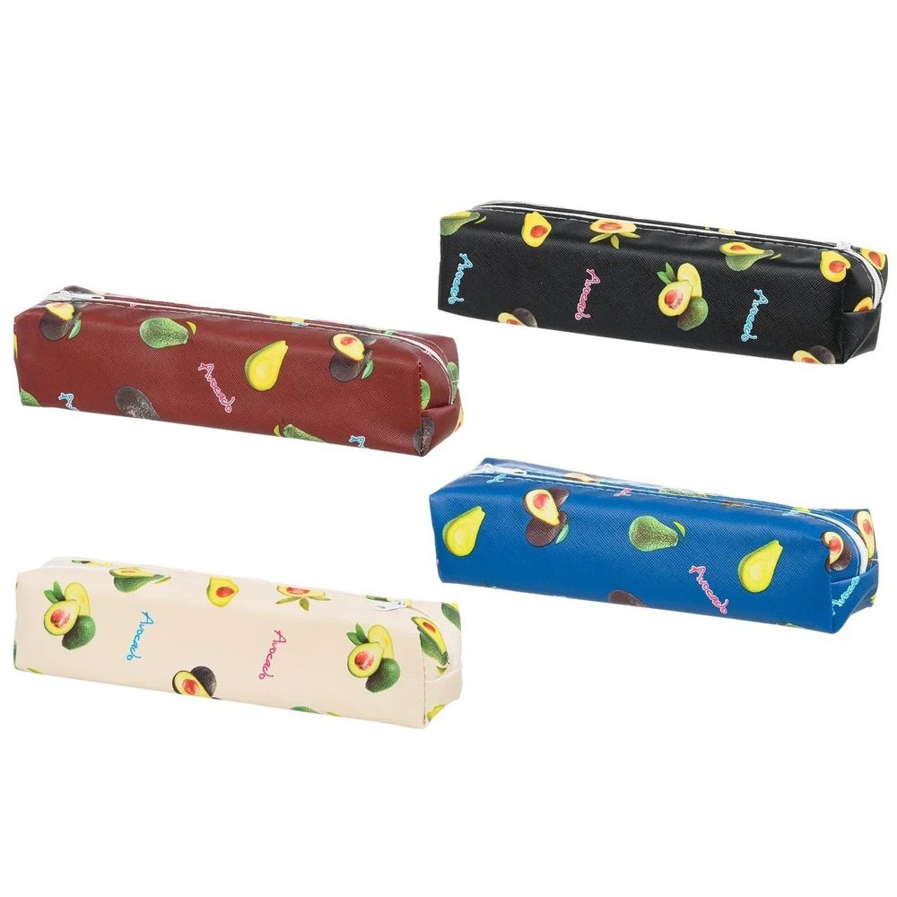 Пенал-косметичка Basir без наполнения, 20,5*5*5 см, серия "Авокадо", 4 цвета ассорти Пенал-косметичка Basir без наполнения, 20,5*5*5 см, серия "Авокадо", 4 цвета ассорти
