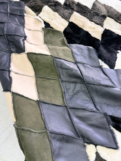 Покрывало меховое ковер из шкуры овчины