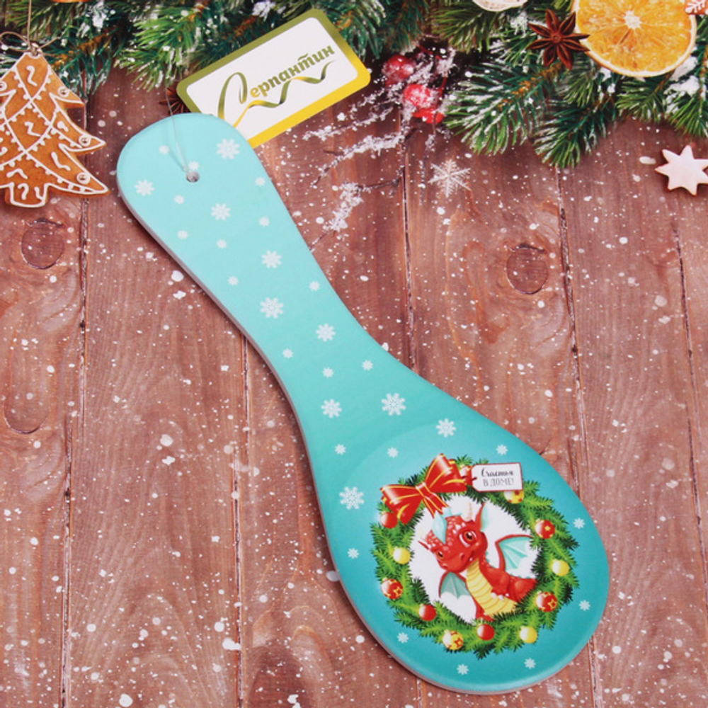 Подставка под ложку керамическая «Счастливый Дракоша Рони» 28см