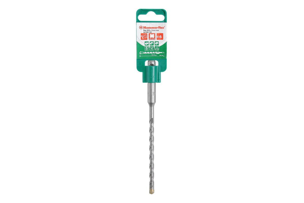 Бур Hammer Flex 201-311 SDS+ Cross-тип  6 Х 160/100