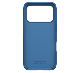 Противоударный чехол синего цвета от Nillkin для смартфона iPhone 17 Pro, серия Super Frosted Shield Pro