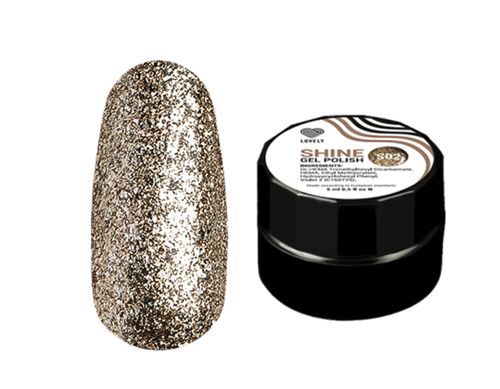 LOVELY Гель-лак Shine  №S02, 5 ml