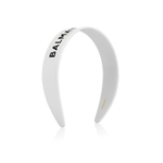 Balmain Hair Couture Ободок белый Limited Edition Acetate Headband Large FW24