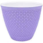 Кашпо для цветов пластиковое 2,25л d-17,5см «Ротанг» Лаванда