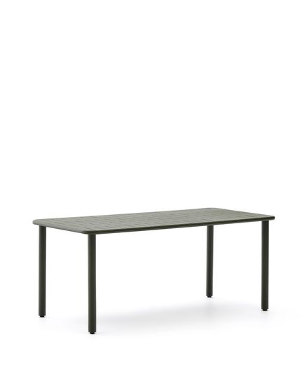 Уличный стол Brai из оцинкованной стали зелёного цвета 180 x 90 см Испания La Forma