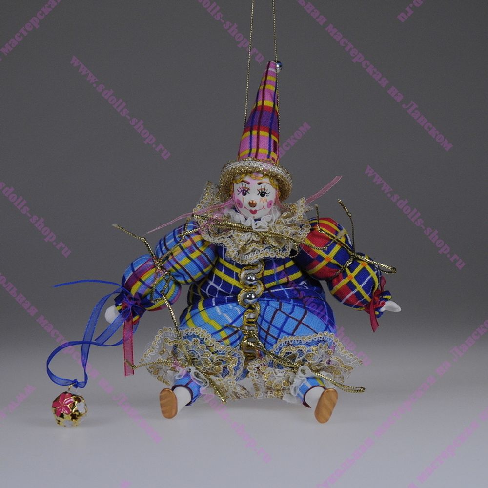 Ёлочная игрушка Сидячий клоун
