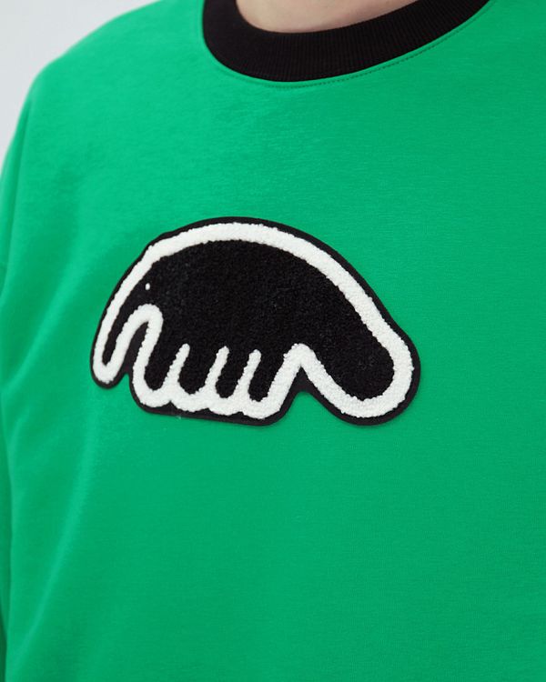 Толстовка Crewneck Biglogo Green - фото 4