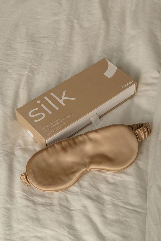 Маска для сна из натурального шелка / Tkano