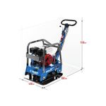 Виброплита реверсивная Зубр ЗВПБ-25 ГРХ бензиновая - [124 кг / 25 кН / Honda GX160]