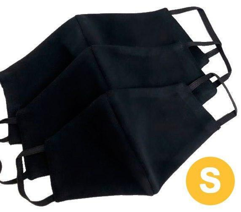 Маска многоразовая S маленькая, 2-х слойная, хлопок 100% (гигиеническая)