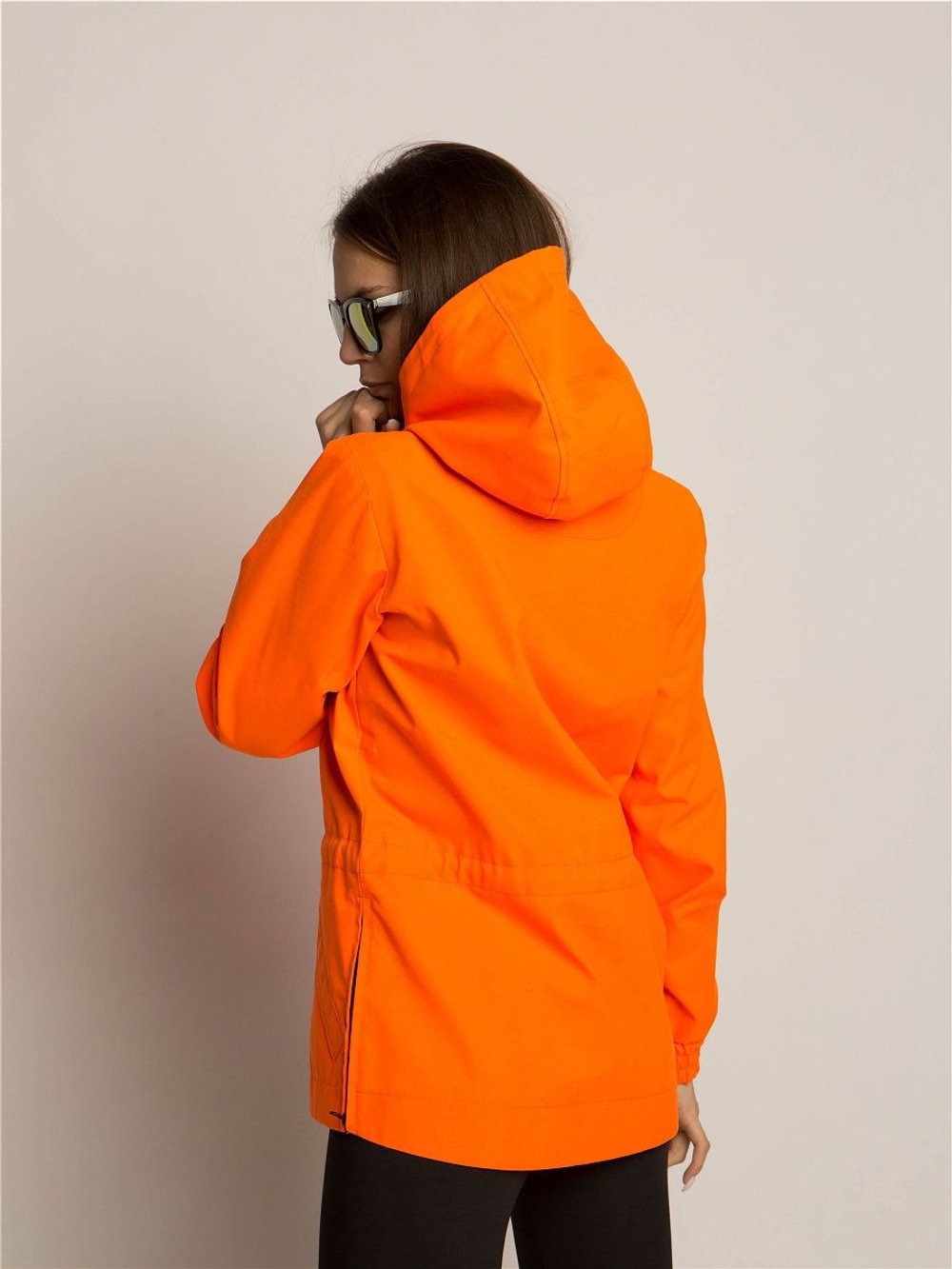 Анорак женский с кулиской без утеплителя Город Горький оранжевый