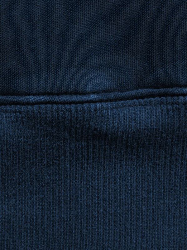 Толстовка garment dye синяя - фото 6