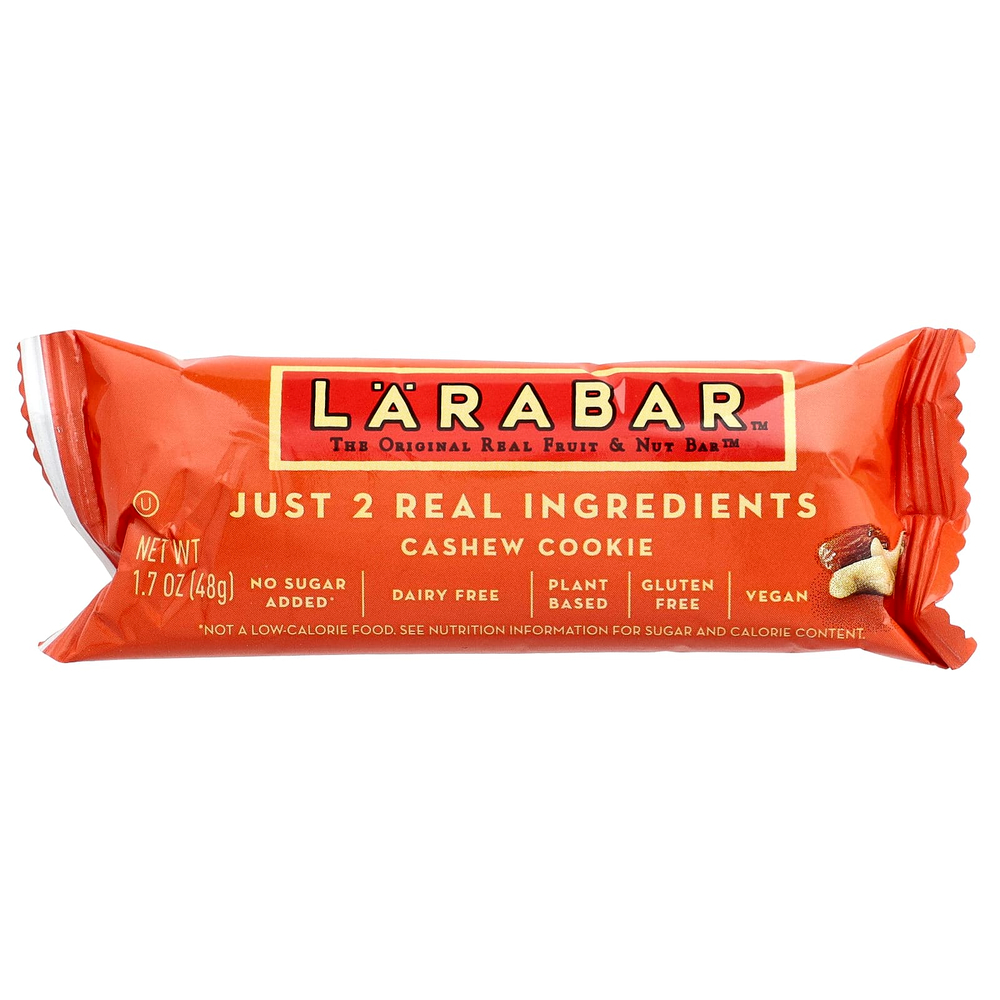 Larabar, батончик с натуральными фруктами и орехами, печенье из кешью, 6 батончиков по 48 г (1,7 унции)