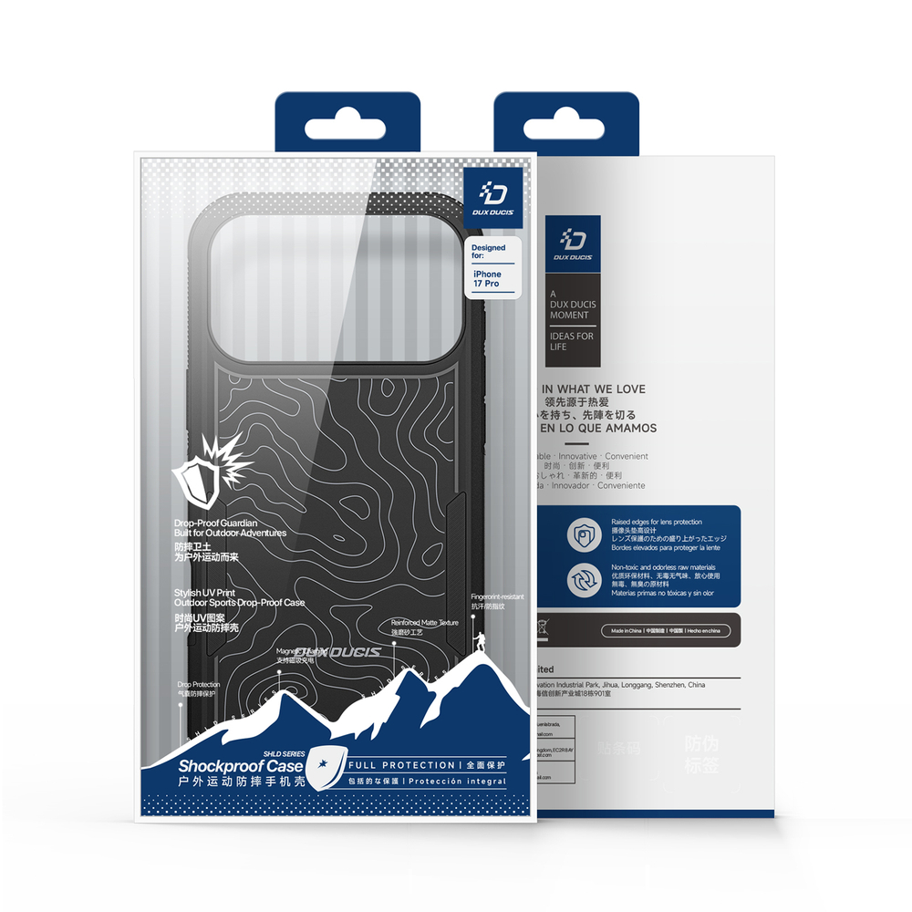 Противоударный чехол с MagSafe для смартфона iPhone 17 Pro, Dux Ducis, серия Shld Series Magnetic Case