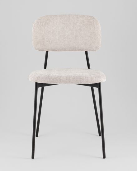 Стул Chao светло-серый черные ножки 2 шт.