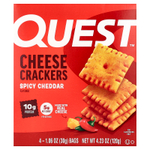 Quest Nutrition, Сырные крекеры, острый чеддер, 4 пакетика по 30 г (1,06 унции)