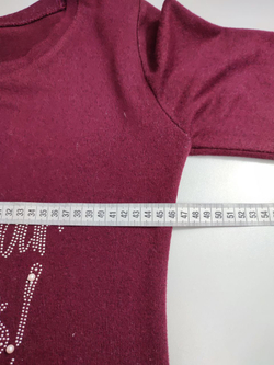 Джемпер бордо с надписью 46 размер