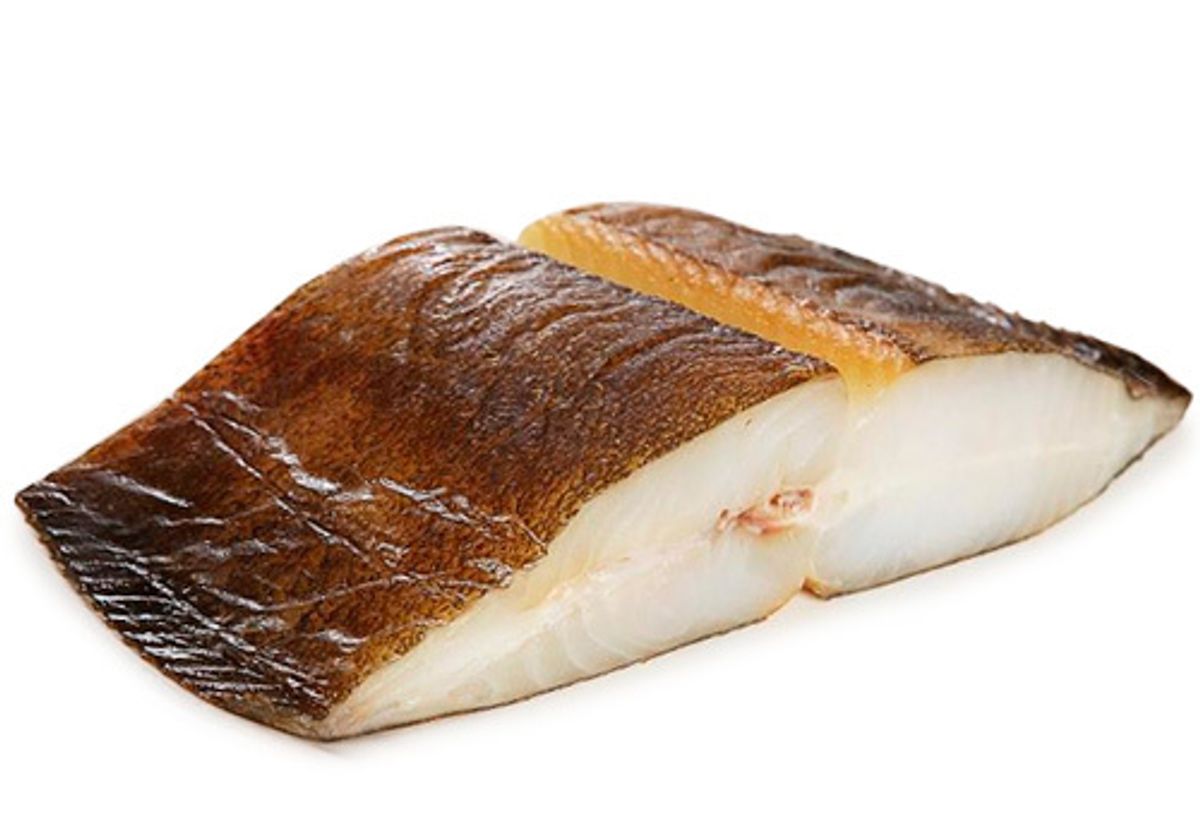 Палтус черный подкопченный, кусок~300г