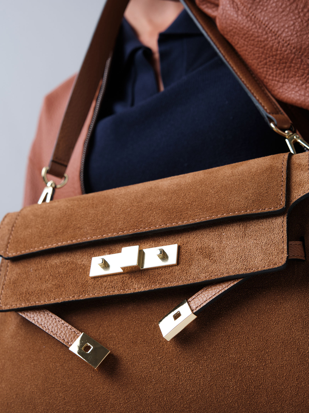 Замшевая сумка Rachel DBR 31361 cветло-коричневый