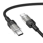 Кабель Type-C на Type-C 60W Hoco U129 (black) (Краснодар склад)