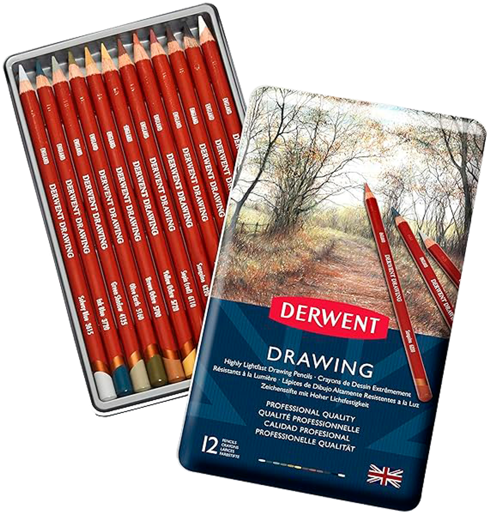 Derwent Drawing набор 12 цветов