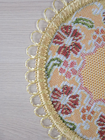 Набор гобеленовых салфеток Бабочки D15 см 10 шт