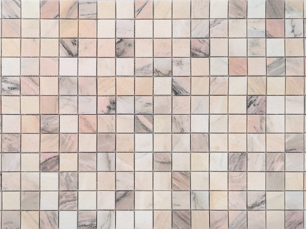 Мозаика LeeDo: Pietrine - Rosa Salmone полированная 30,5x30,5x0,7 см (чип 48x48x7 мм)