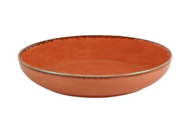 Салатник полуглубокий d 22 см h 4 см 835 мл фарфор цвет оранжевый Seasons